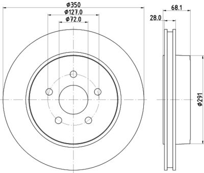 Brake Disc HELLA PAGID 8DD 355 120-911