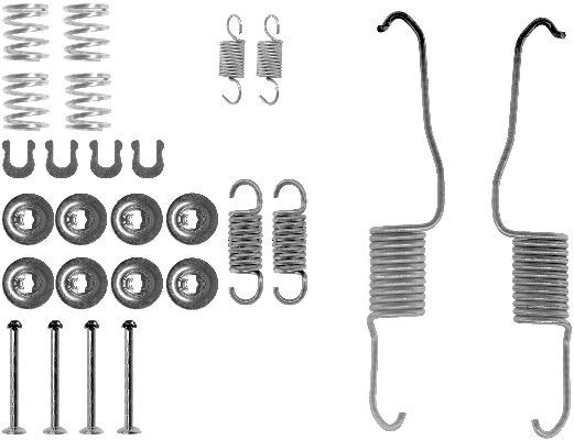 HELLA PAGID 8DZ 355 200-161 Accessory Kit, brake shoes