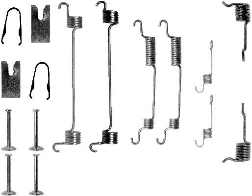 HELLA PAGID 8DZ 355 200-451 Accessory Kit, brake shoes