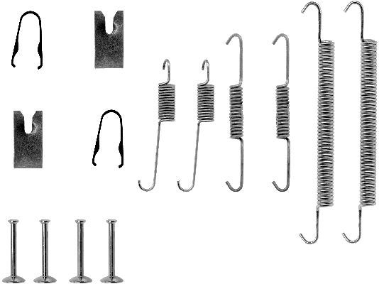 HELLA PAGID 8DZ 355 200-471 Accessory Kit, brake shoes