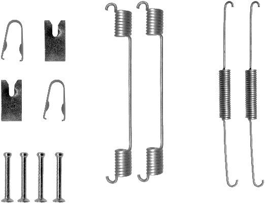 HELLA PAGID 8DZ 355 200-541 Accessory Kit, brake shoes