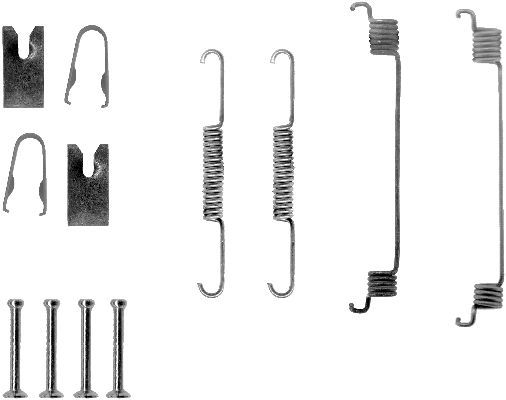 HELLA PAGID 8DZ 355 200-571 Accessory Kit, brake shoes