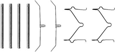 Accessory Kit, disc brake pad HELLA PAGID 8DZ 355 201-101