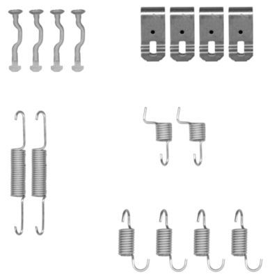 HELLA PAGID 8DZ 355 201-971 Accessory Kit, parking brake shoes
