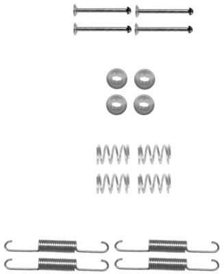 HELLA PAGID 8DZ 355 201-991 Accessory Kit, parking brake shoes