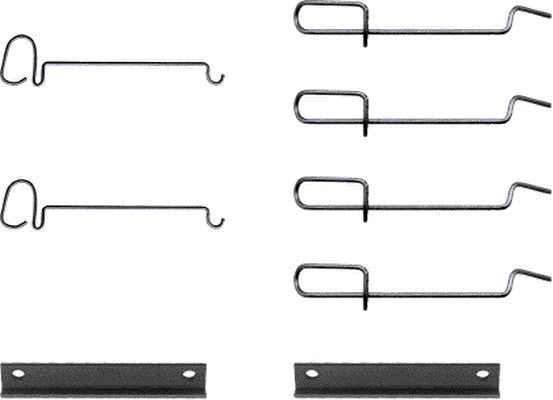 HELLA PAGID 8DZ 355 202-241 Accessory Kit, disc brake pad