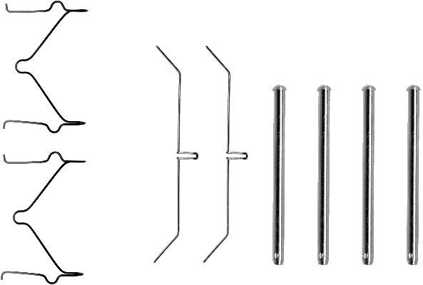 HELLA PAGID 8DZ 355 202-361 Accessory Kit, disc brake pad