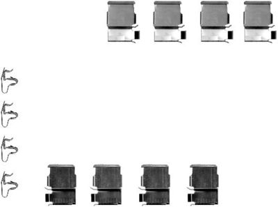 Accessory Kit, disc brake pad HELLA PAGID 8DZ 355 202-371