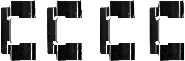 HELLA PAGID 8DZ 355 202-741 Accessory Kit, disc brake pad