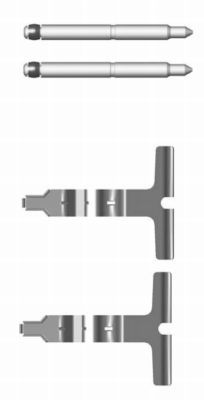 HELLA PAGID 8DZ 355 203-511 Accessory Kit, disc brake pad