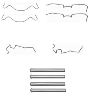 HELLA PAGID 8DZ 355 203-621 Accessory Kit, disc brake pad