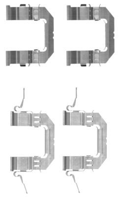 HELLA PAGID 8DZ 355 203-741 Accessory Kit, disc brake pad