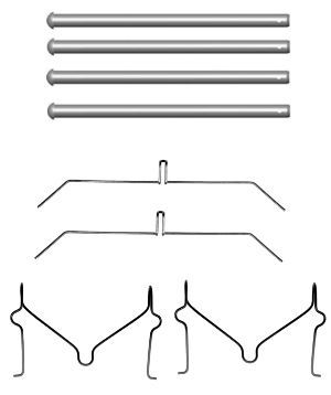 Accessory Kit, disc brake pad HELLA PAGID 8DZ 355 204-551