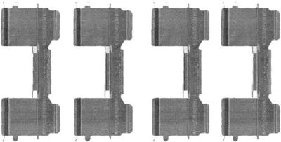 Accessory Kit, disc brake pad HELLA PAGID 8DZ 355 205-041