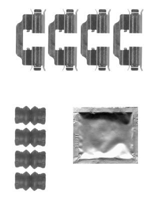 HELLA PAGID 8DZ 355 205-301 Accessory Kit, disc brake pad