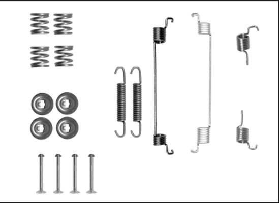 HELLA PAGID 8DZ 355 205-831 Accessory Kit, brake shoes