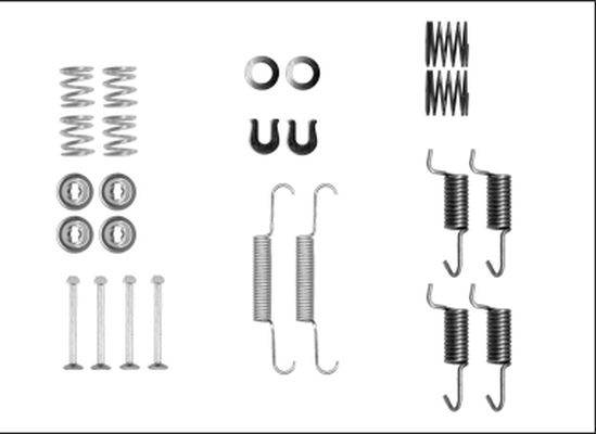 HELLA PAGID 8DZ 355 205-941 Accessory Kit, parking brake shoes