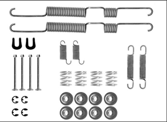 HELLA PAGID 8DZ 355 206-061 Accessory Kit, brake shoes