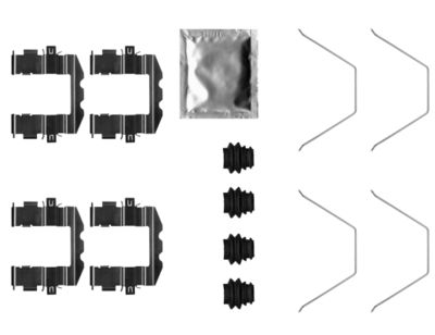 Accessory Kit, disc brake pad HELLA PAGID 8DZ 355 206-311