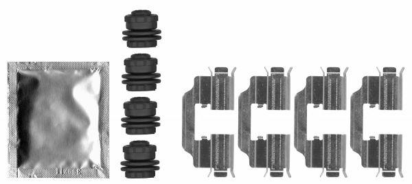 HELLA PAGID 8DZ 355 206-381 Accessory Kit, disc brake pad