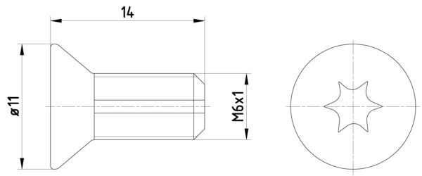 HELLA PAGID 8DZ 355 209-121 Bolt, brake disc