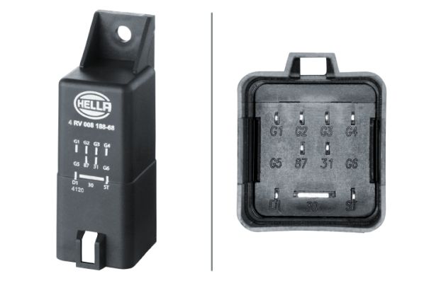 HELLA 4RV 008 188-681 Control Unit, glow time