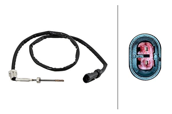 HELLA 6PT 358 181-371 Sensor, exhaust gas temperature