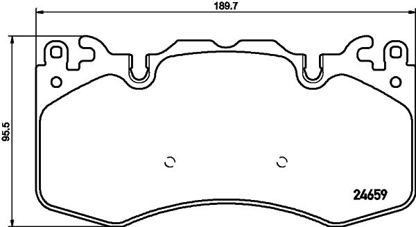 HELLA 8DB 355 016-151 Brake Pad Set, disc brake