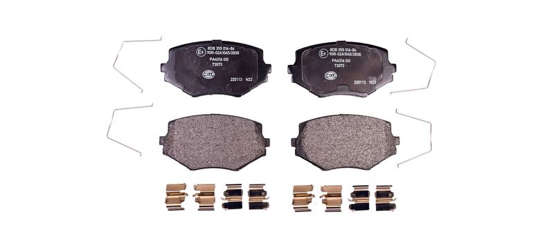 HELLA 8DB 355 016-861 Brake Pad Set, disc brake