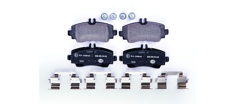 HELLA 8DB 355 018-281 Brake Pad Set, disc brake