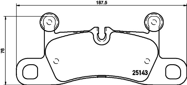 HELLA 8DB 355 023-371 Brake Pad Set, disc brake