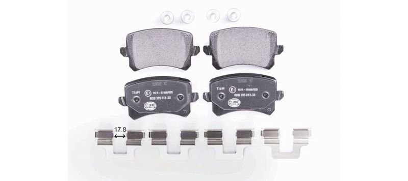 HELLA 8DB 355 025-331 Brake Pad Set, disc brake
