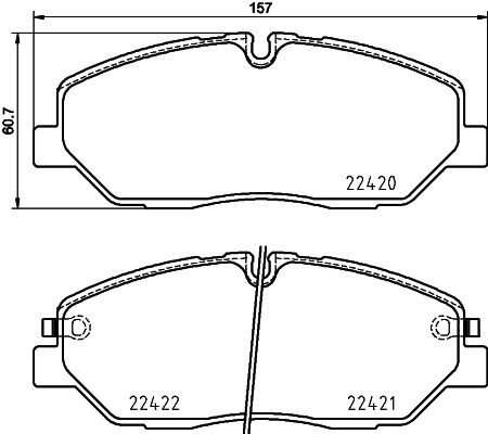 HELLA 8DB 355 025-751 Brake Pad Set, disc brake