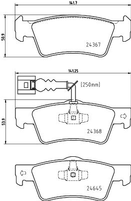 HELLA 8DB 355 025-761 Brake Pad Set, disc brake