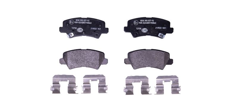 HELLA 8DB 355 037-921 Brake Pad Set, disc brake