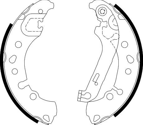 HELLA 8DB 355 038-011 Brake Shoe Set