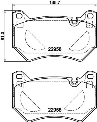 HELLA 8DB 355 039-511 Brake Pad Set, disc brake