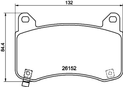 Brake Pad Set, disc brake HELLA 8DB 355 040-901