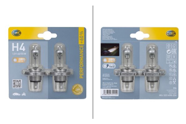 HELLA 8GJ 223 498-224 Bulb, spotlight