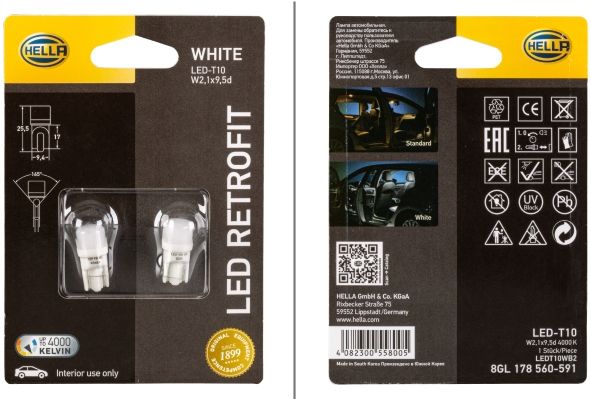 HELLA 8GL 178 560-591 Bulb, interior light