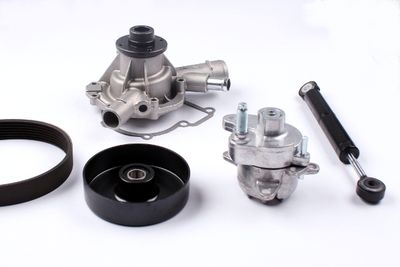 Water Pump + V-Ribbed Belt Kit HEPU PK01380