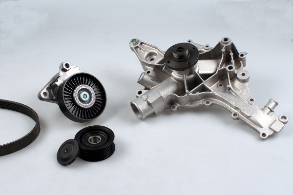 HEPU PK01470 Water Pump + V-Ribbed Belt Kit