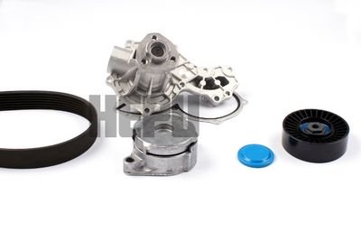 Water Pump + V-Ribbed Belt Kit HEPU PK051211