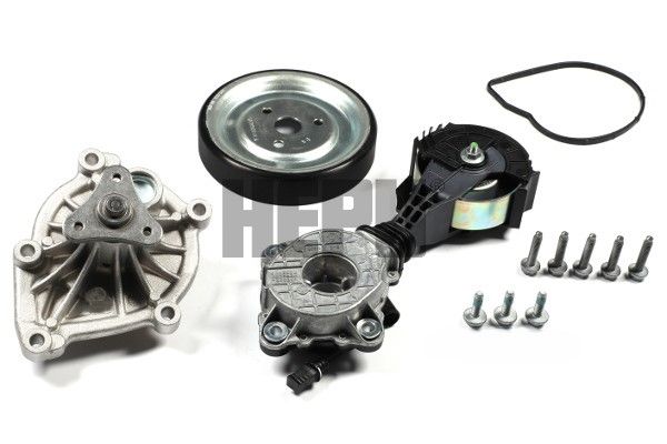 HEPU PK08101 Water Pump + V-Ribbed Belt Kit