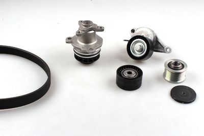 Water Pump + V-Ribbed Belt Kit HEPU PK09642