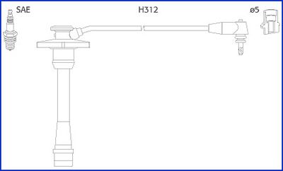 Ignition Cable Kit ASTEMO-HITACHI 134130