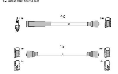 Ignition Cable Kit ASTEMO-HITACHI 134304
