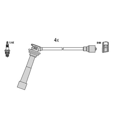 ASTEMO-HITACHI 134374 Ignition Cable Kit