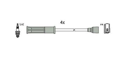 ASTEMO-HITACHI 134516 Ignition Cable Kit