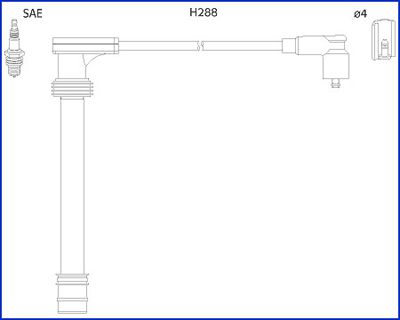 Ignition Cable Kit ASTEMO-HITACHI 134518